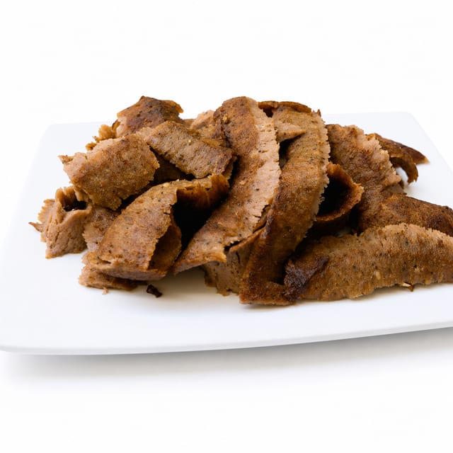 Carved Gyro Meat.