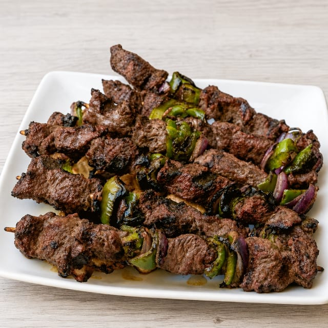 Steak Kabobs.